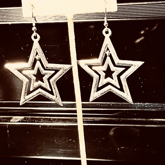 Jewelry - Silver Star Earrings